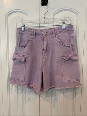 Special a purple cargo jean shorts  size medium
